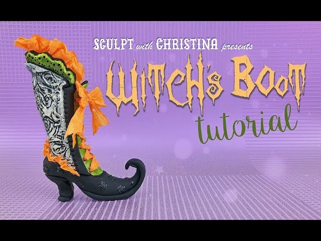 Witch's Boot in Polymer clay Tutorial