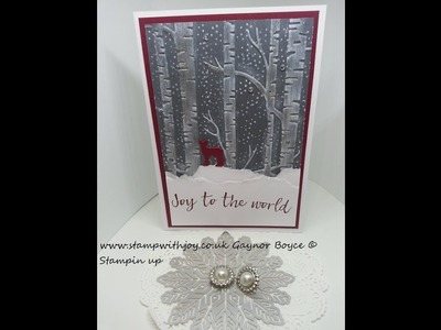 Woodland Christmas carde Stampin up