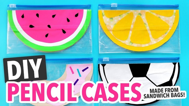 5 DIY Pencil Cases made from a Sandwich Bag ~ Back to School - HGTV Handmade