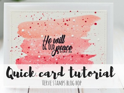 Anni-VERVE-sary handmade watercolor card tutorial