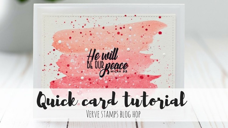 Anni-VERVE-sary handmade watercolor card tutorial