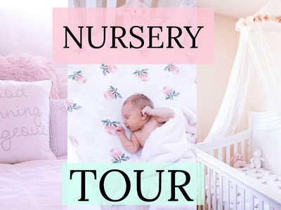 BABY GIRL NURSERY TOUR & DIY ORGANIZATION IDEAS