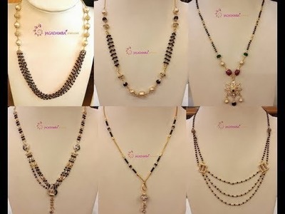 Black Beads Nallapusalu Chain Collection with Weight