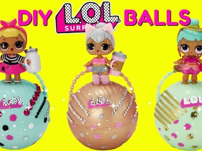 D.I.Y. LOL Surprise Balls Custom Makeover Kitty Queen, Sis Swing, Genie LOL Surprise Dolls Toys