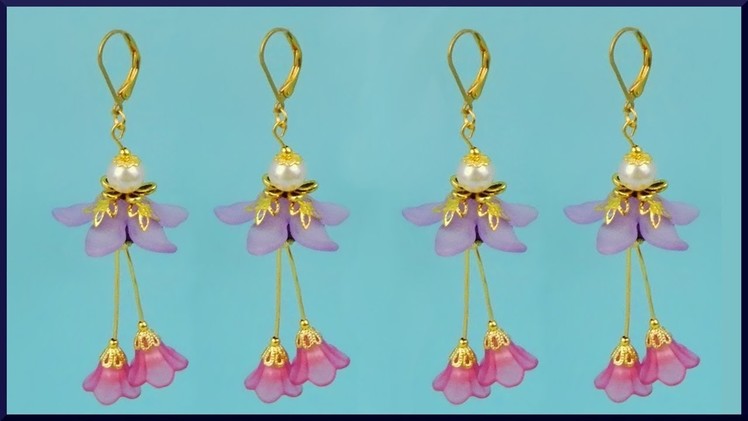 DIY | Blumen Ohrringe | Ohrschmuck | Beaded flower earrings | Beadwork jewelry