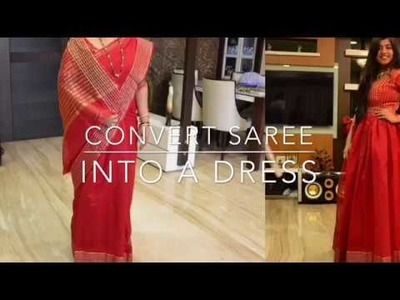 DIY-How to convert your saree into a dress|Hindi| Easy Diy|