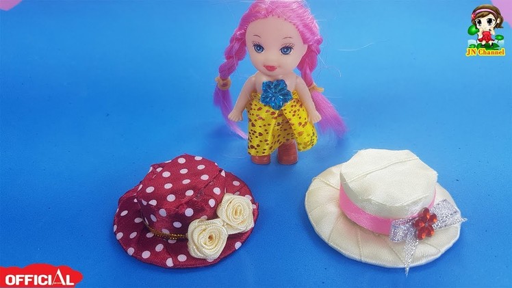 DIY How to make hats for dolls|Cách làm mũ cho búp bê
