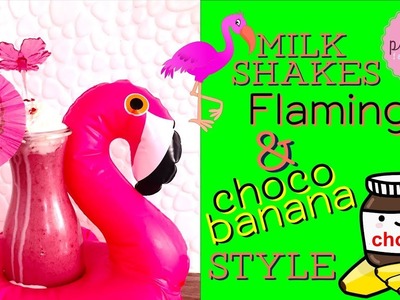 DIY! ISTAGRAM milkshakes | Pink Pie Factory | Lara-Marie | Flamingo Shake & Choco Banana Shake