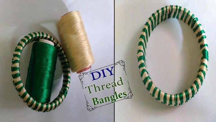 DIY | Make A  Latest ZigZag design silk thread bangles || Simple Bangles