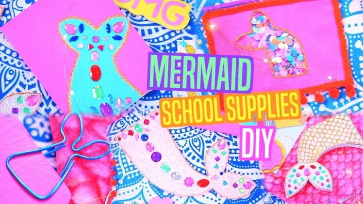 DIY Mermaid School Supplies + GIVEAWAY!
