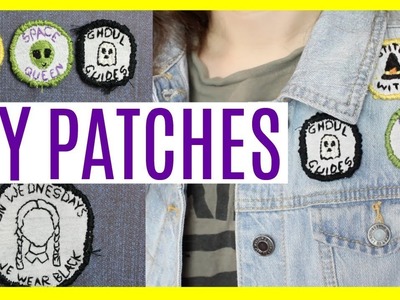 DIY Patches using stuff you already have! Perfect for jeans.jackets!