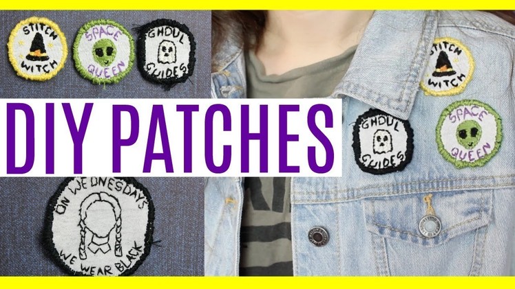 DIY Patches using stuff you already have! Perfect for jeans.jackets!