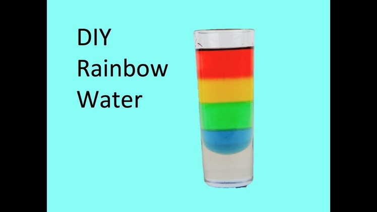 DIY Rainbow Water