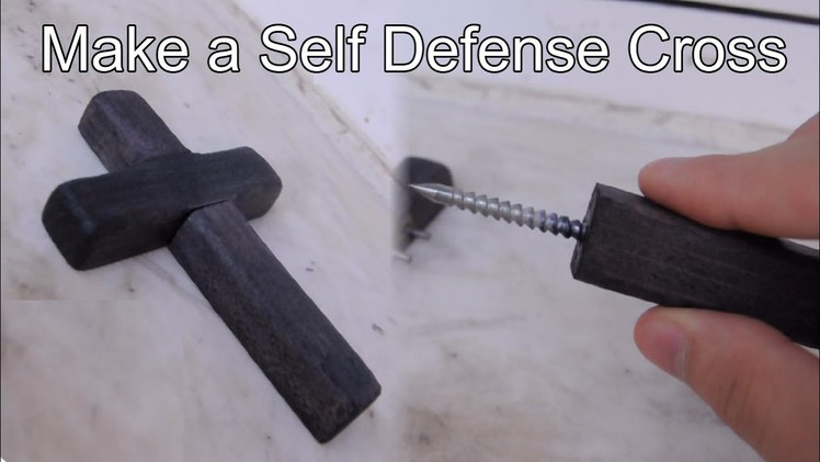 DIY Self Defence Cross with Hidden Spike