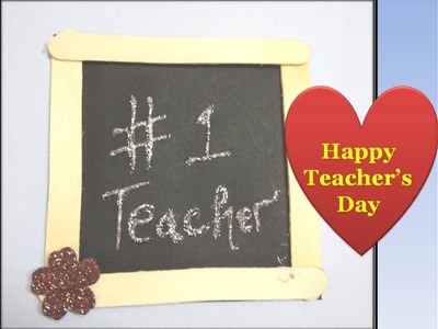 DIY Teacher's Day card.Blackboard Teacher's day card.Easy and quick (Type 1)