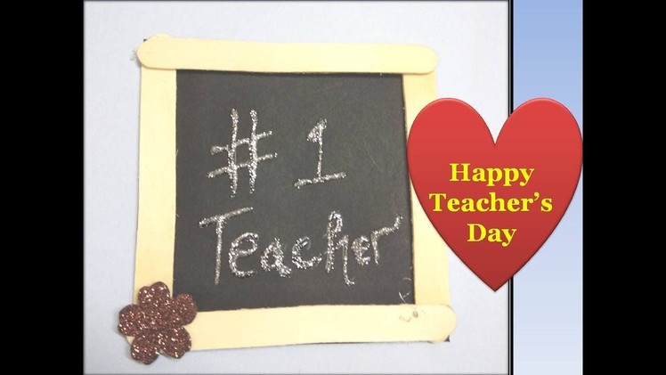 DIY Teacher's Day card.Blackboard Teacher's day card.Easy and quick (Type 1)