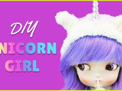 DIY Unicorn BBGirl Doll | How to Make Miniature Unicorn Onsie for Dolls