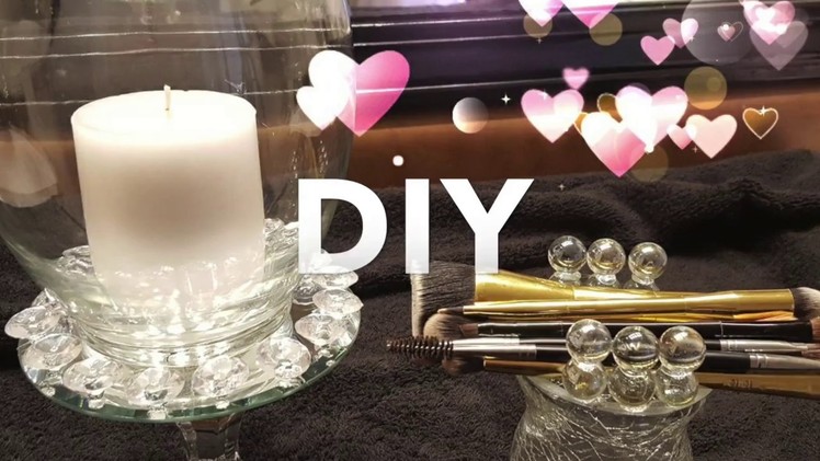 DOLLAR TREE 2 DIY'S IN 1 VIDEO!!! ll  CANDLE HOLDER AND DOUBLE SIDED BRUSH HOLDER