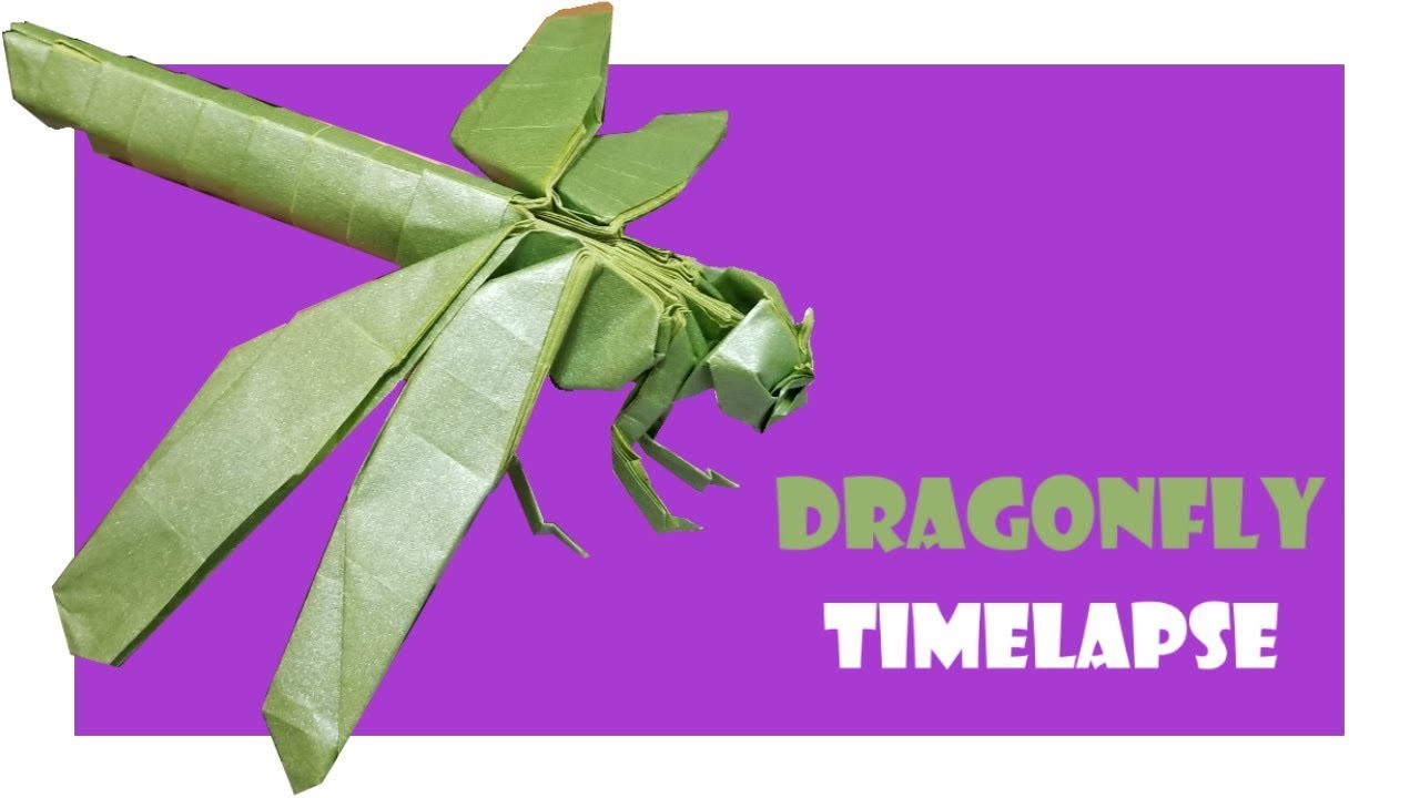 origami dragonfly by satoshi kamiya