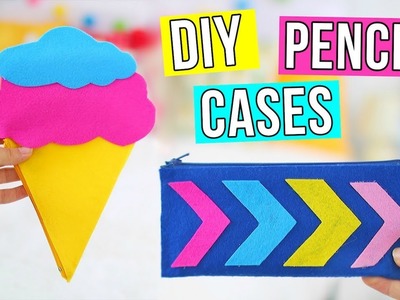 Easy DIY Pencil Cases For School 2017! ( NO SEW )
