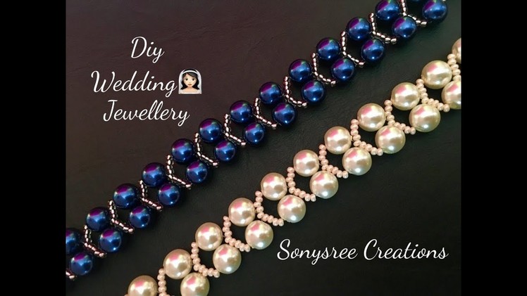 Elegant Pearl Beaded Bracelet, Wedding jewelry ???????? Super Easy Tutorial