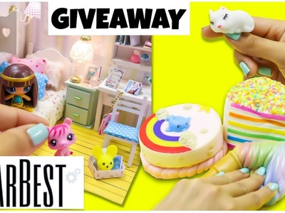 GIVEAWAY and review from GEARBEST squishy toys miniature doll house diy