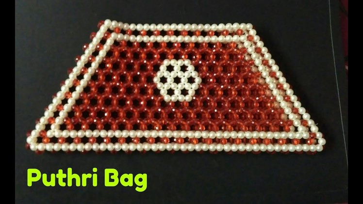 Hand made puthir beads bag. 