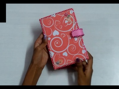 Handmade diary with magnetic lock