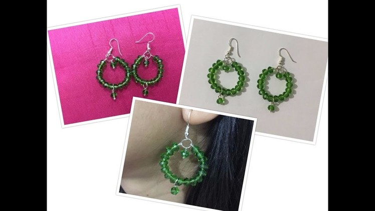 Hoop Earrings With Beads At Home | Creative Things