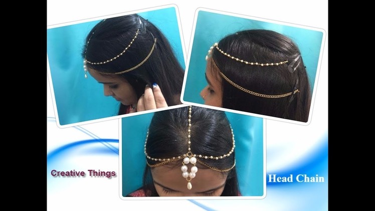 How To Make Head Chain Jewelry At Home || Head Chain Jewelry || Creative Things