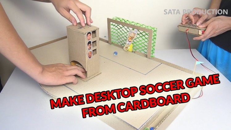 How to Make Penalty Game with Robot Goalkeeper ✅ - DIY Game from Cardboard | Dream Soccer 2017