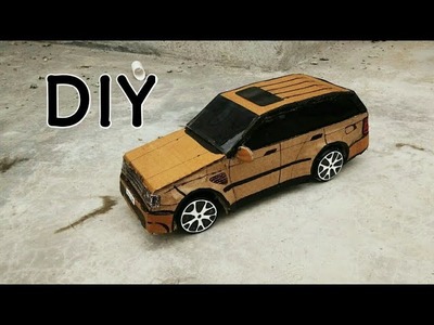 How to make RC Car(Land Rover, Range Rover) - Amazing Cardboard DIY