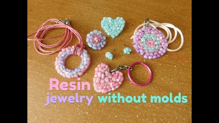 How to make resin jewelry without molds - joyería con resina sin moldes