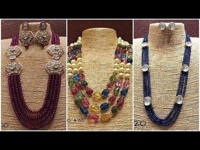 Indian Beads Jewellery Designs In Gold.
