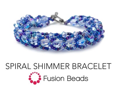 Learn how to create the Spiral Shimmer Bracelet by Fusion Beads