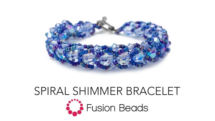 Learn how to create the Spiral Shimmer Bracelet by Fusion Beads