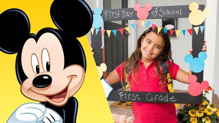 Mickey First Day of School Frame | Disney DIY | Disney Family
