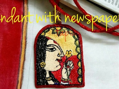 Newspaper Pendant for Navratri | Newspaper Craft