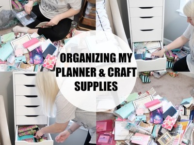 Organizing My Planner & Craft Supplies | Clean with Me