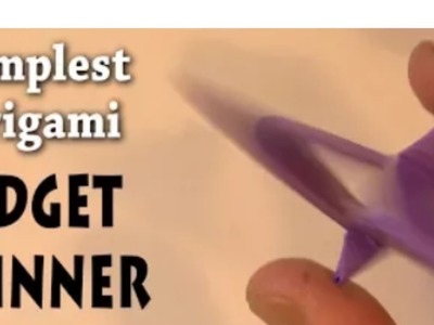 Origami fidget spinner