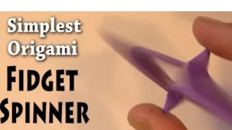 Origami fidget spinner