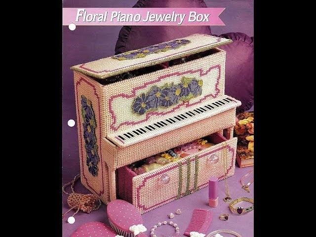 Piano Jewelry Box Part 1 Plastic Canvas