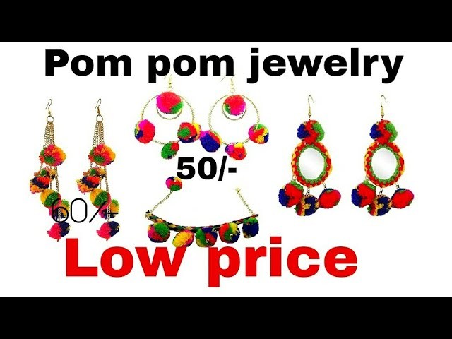 Pom pom jewelry.design.low price