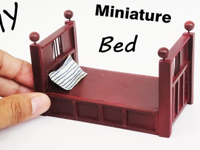 Primitive Bed | DIY miniature realistic furniture - dollhouse