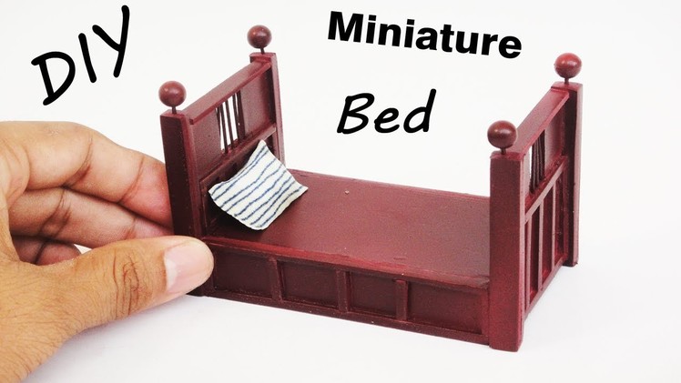 Primitive Bed | DIY miniature realistic furniture - dollhouse