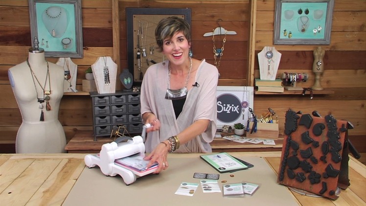 Sizzix Jewelry Studio: Embossing Metal Blanks with Candie Cooper
