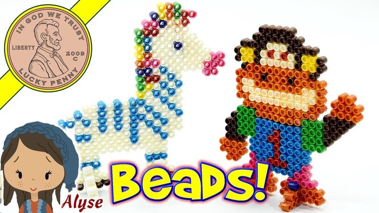 Super Beads 3D Jungle Animal Kids Crafting Set - Fuse With Water - No Hot Iron!