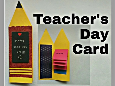 Teacher's Day Card | DIY - Handmade Card for Teacher