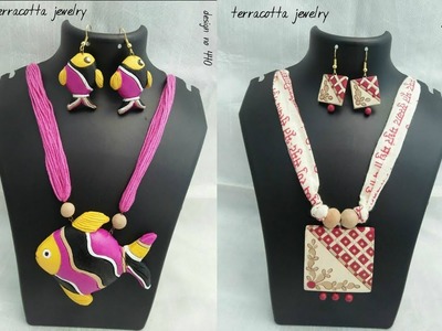 Terracotta Jewelry Designs | Handmade Jewellery | Clay Jewelry | Million Designs