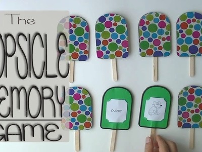 THE POPSICLE MEMORY GAME_Game ideas from popsicle.craft sticks | Edu Props